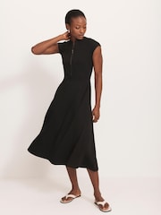 Mint Velvet Blue Jersey Midi Dress - Image 2 of 8