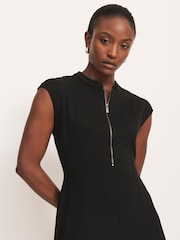 Mint Velvet Blue Jersey Midi Dress - Image 5 of 8