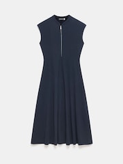 Mint Velvet Blue Jersey Midi Dress - Image 7 of 8