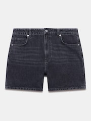Mint Velvet Black Washed Denim 100% Cotton Shorts - Image 6 of 7