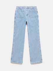 Mint Velvet Blue Relaxed Straight Jeans - Image 6 of 7