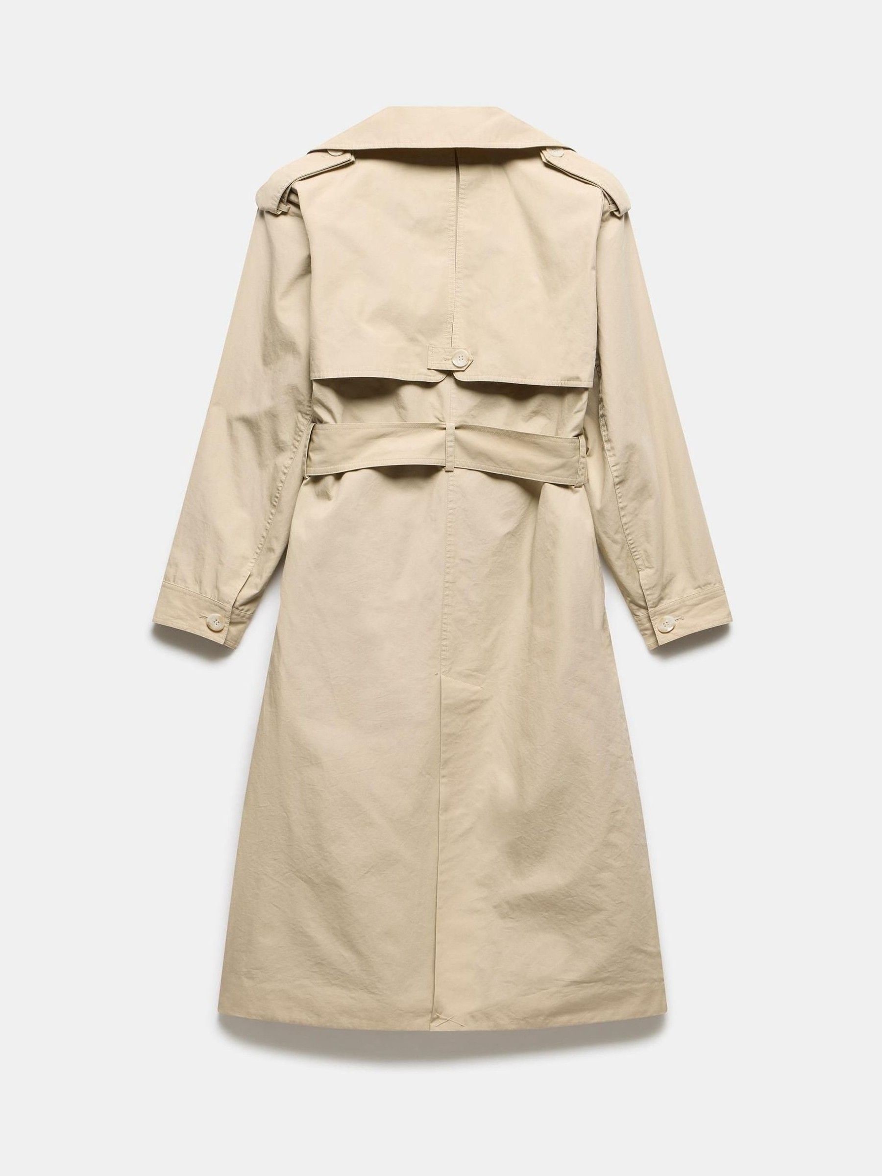 Buy Mint Velvet Natural Double Breasted Trench Coat from the Next