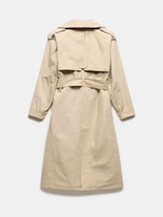 Mint Velvet Natural Double Breasted Trench Coat - Image 8 of 9