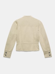 Mint Velvet Green Puff Sleeve Peplum Jacket - Image 8 of 8
