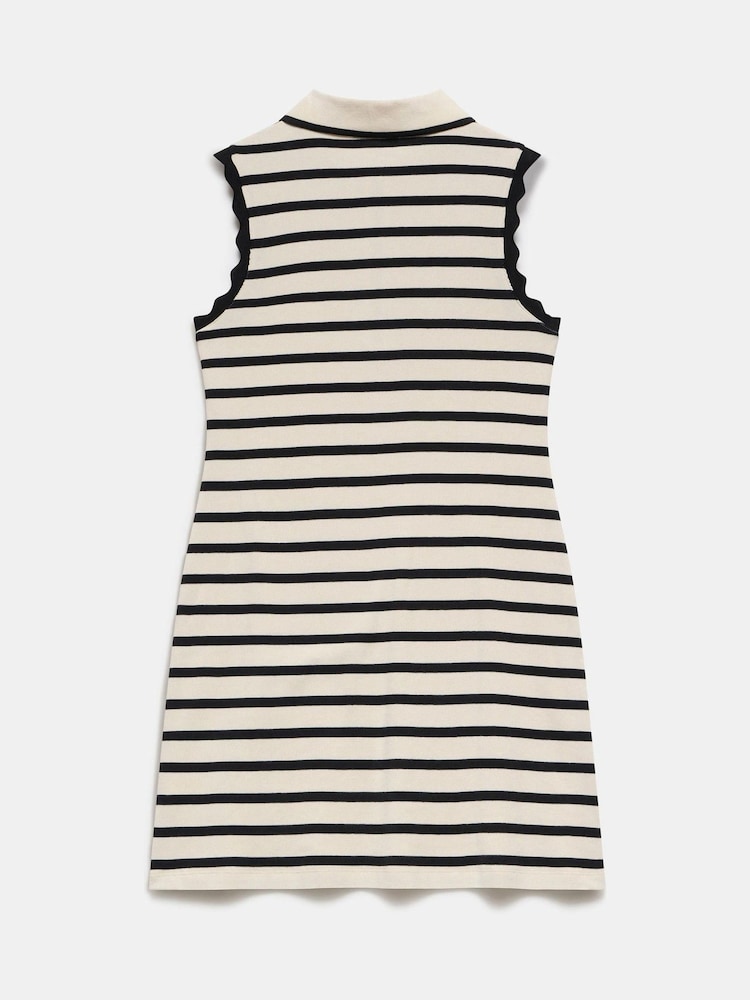 Mint Velvet Natural Striped Sleeveless Mini Dress - Image 7 of 7
