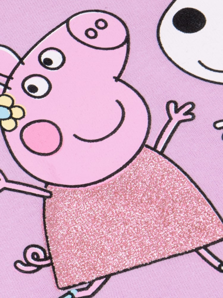 Character Girls Peppa Pig Short Sleeve 100% Cotton Dress - Image 4 of 11