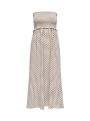 ONLY Stone Polka Dot Bandeau Maxi Dress - Image 1 of 2