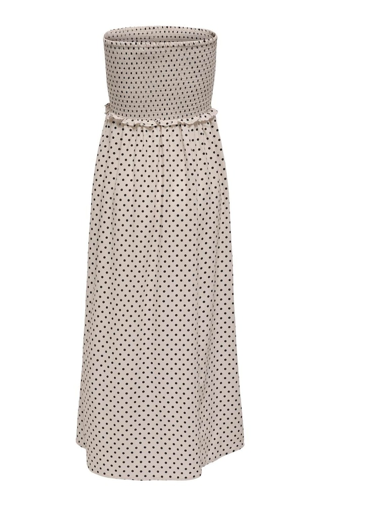 ONLY Stone Polka Dot Bandeau Maxi Dress - Image 2 of 2