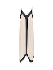 ONLY Cream Contrast Strap Sleeveless Maxi Dress - Image 5 of 6