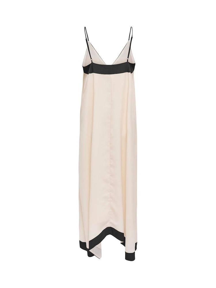 ONLY Cream Contrast Strap Sleeveless Maxi Dress - Image 6 of 6