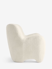 Teddy Shearling Natural Fergus Snuggle Chair - Image 7 of 9