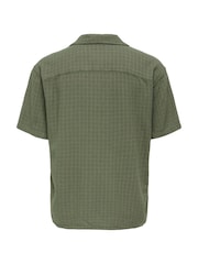 Only & Sons Brown Linen Resort Shirt - Image 2 of 2
