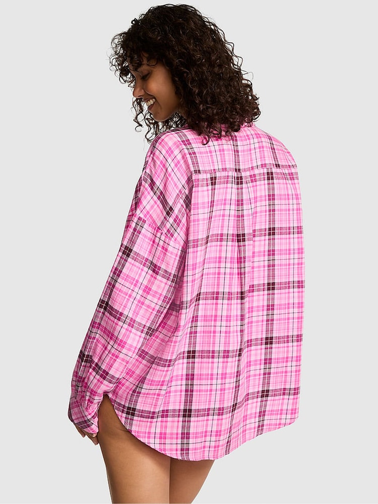 Victoria's Secret PINK Pink Lollipop Pyjama Shirt - Image 2 of 3 Victoria's Secret PINK Pink Lollipop Pyjama Shirt - Image 2 of 3