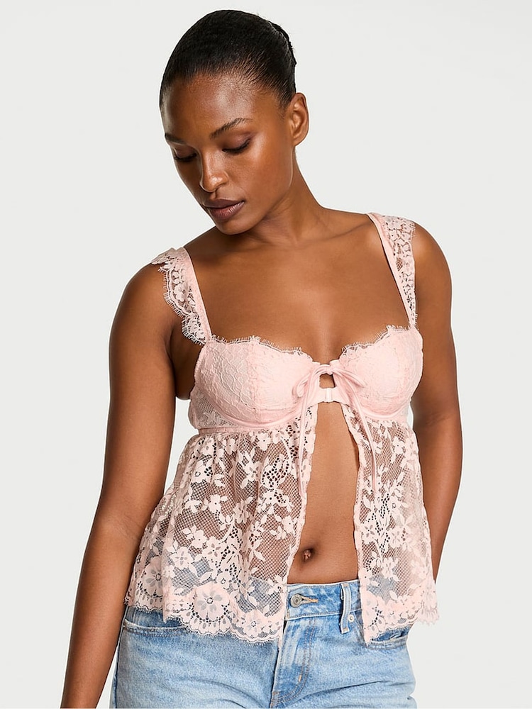 Victoria's Secret Purest Pink Fly Away Top - Image 1 of 3