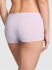 Victoria's Secret PINK Purple Whisper Cotton Boyshort Knickers - Image 2 of 3