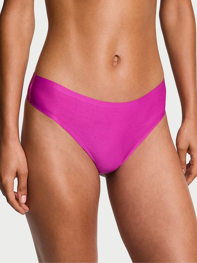 Victoria's Secret Allure Pink Thong Mid-Rise Knickers - Image 1 of 4 Victoria's Secret Allure Pink Thong Mid-Rise Knickers - Image 1 of 4