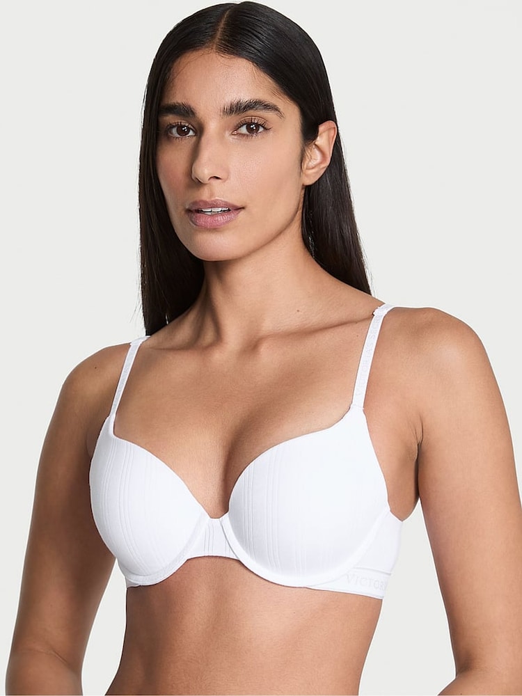 Victoria's Secret White Full Cup Push Up Modal Bra - Image 1 of 3 Victoria's Secret White Full Cup Push Up Modal Bra - Image 1 of 3