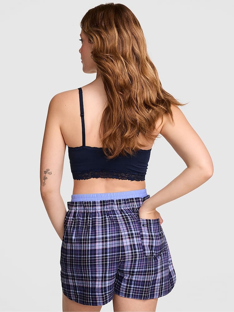 Victoria's Secret PINK Noir Navy Blue Boyfriend Pyjama Bottoms - Image 2 of 3