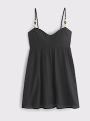 Abercrombie & Fitch Beaded Babydoll Skort Black Dress - Bild 1 von 2