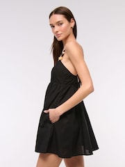 Abercrombie & Fitch beaded babydoll obleka s kratkimi hlačnicami - Slika 4 iz 7
