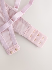 Pink Premium Swiss Designed Non Pad Balcony Embroidery Bra - Image 7 of 7