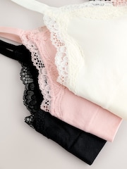 Black/Pink/Cream Bralette Seamless Bra - Image 10 of 11