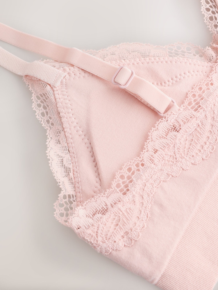 Black/Pink/Cream Bralette Seamless Bra - Image 11 of 11