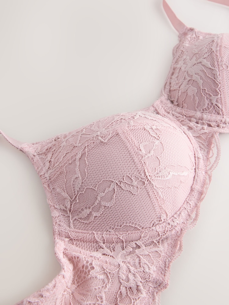 Light Pink Pad Non Wire Total Support Lace Bras - Image 2 of 4