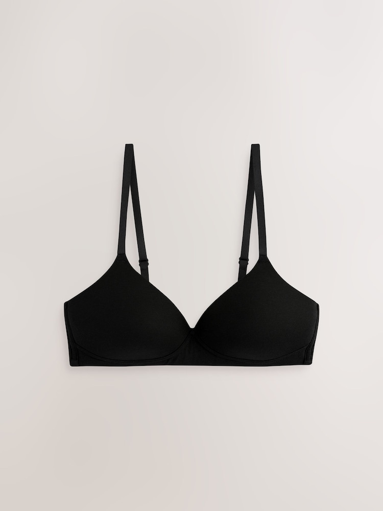 Чорний/Чорний/Білий/Праліне тілесний - Бавовняні бюстгальтери 4 Пак - Image 2 of 7 Чорний/Чорний/Білий/Праліне тілесний - Бавовняні бюстгальтери 4 Пак - Image 2 of 7