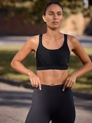 Black Active Sports High Impact Dry Tech Crop Tops 2 Pack - Image 3 of 6