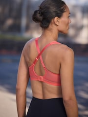 কোরাল গোলাপী - বিজি অ্যাক্টিভ স্পোর্টস হাই ইমপ্যাক্ট ড্রাই টেক নন প্যাড ব্রা - 6এর মধ্যে 6 ছবি
