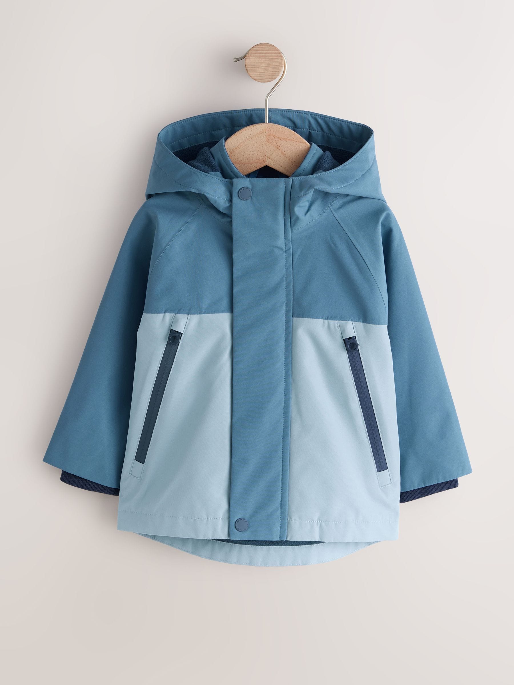 Buy Light Blue Waterproof Fleece Lined Anorak (3mths-7yrs) from