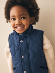 Navy Quilted Gilet (3mths-7yrs) - Image 4 of 10