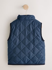 Navy Quilted Gilet (3mths-7yrs) - Image 8 of 10