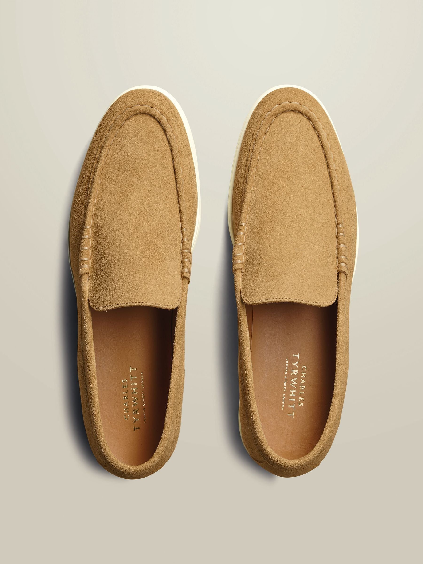 Buy Charles Tyrwhitt Natural Slip On Loafers from Next USA