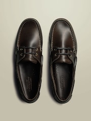 Charles Tyrwhitt Brown Boat Shoes - Image 3 of 3