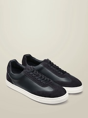 Charles Tyrwhitt Blue Leather And Suede Trainers - Image 2 of 4