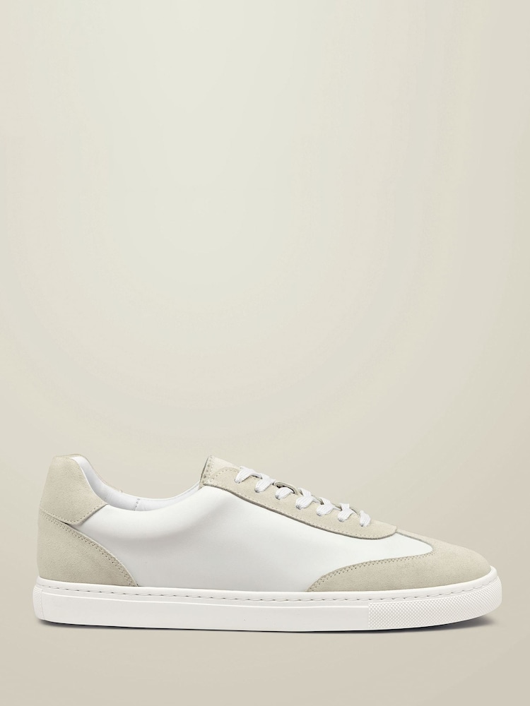 Charles Tyrwhitt White Suede and Textile Shoes - Image 1 of 4 Charles Tyrwhitt White Suede and Textile Shoes - Image 1 of 4
