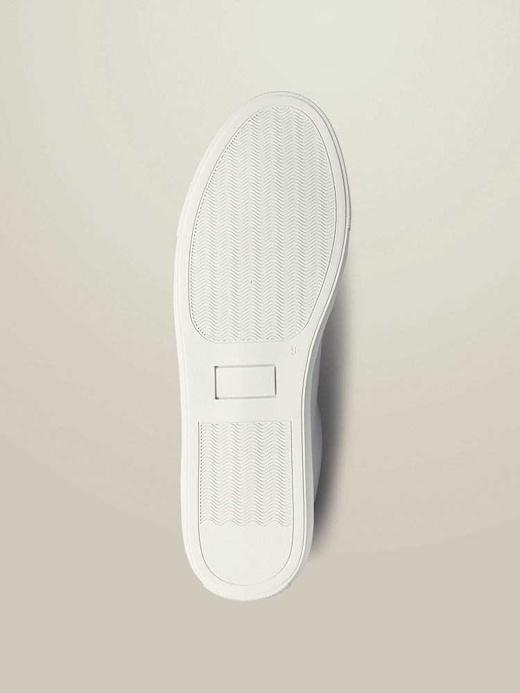 Charles Tyrwhitt White Suede and Textile Shoes - Image 4 of 4