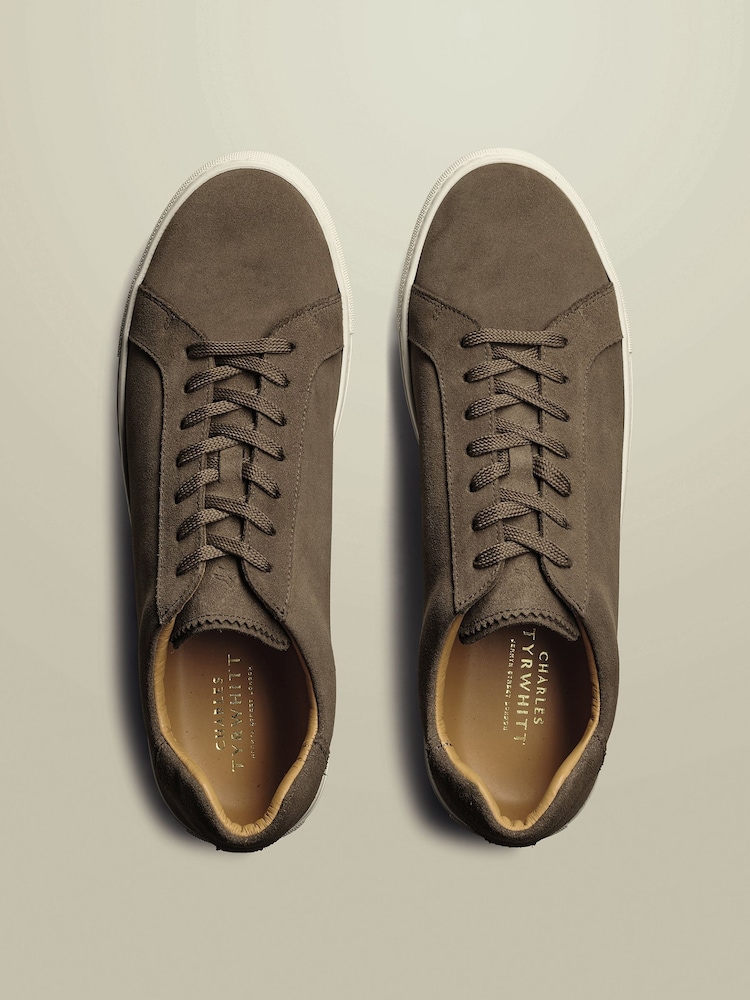 Rjav Chrome - Charles Tyrwhitt Suede Trainers - Slika 4 iz 4