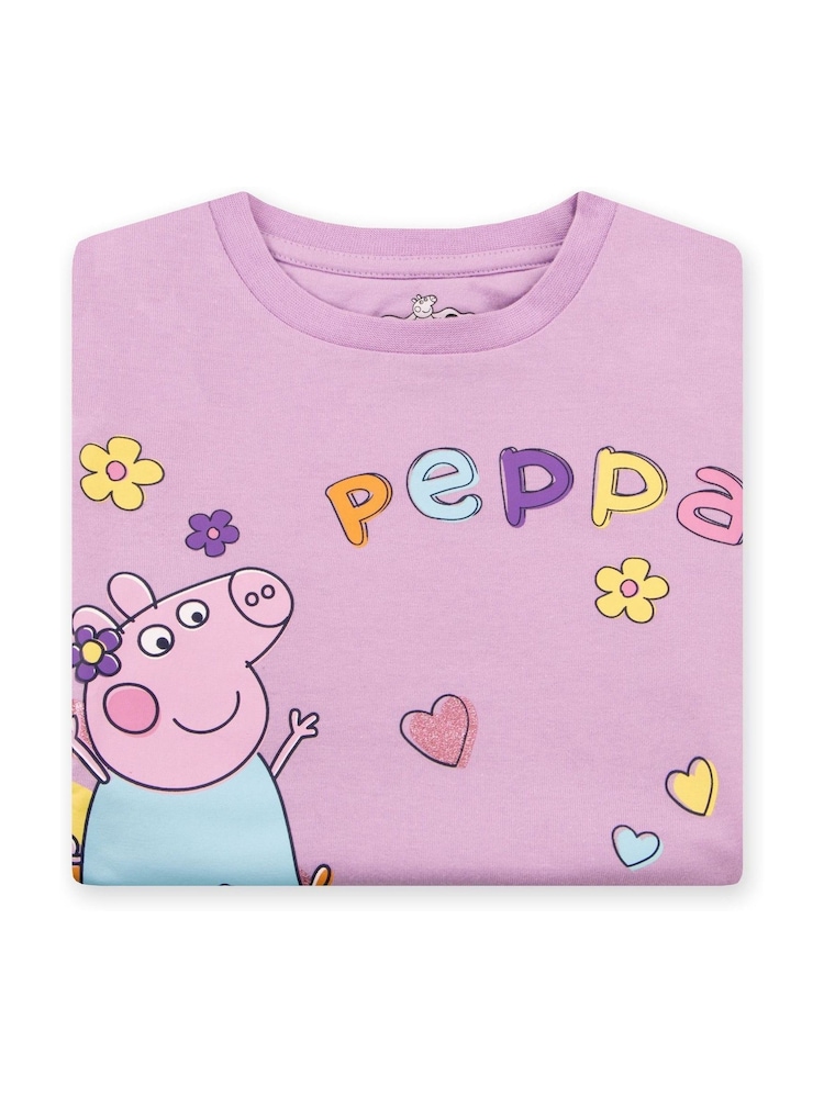 Character Purple Peppa Pig 100% Cotton T-Shirt - Image 11 of 11