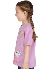 Character Purple Peppa Pig 100% Cotton T-Shirt - Image 3 of 11