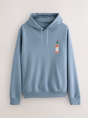 Blue Tabasco License Graphic Print Hoodie - Image 2 of 4