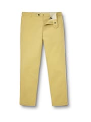 Charles Tyrwhitt Yellow Classic Fit Updated Smart Casual Chinos - Image 4 of 5