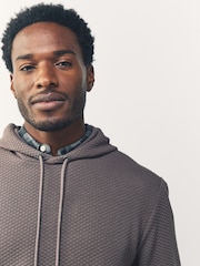Neutral Textured Overhead Hoodie - Image 3 of 7