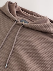 Neutral Textured Overhead Hoodie - Image 6 of 7