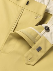 Charles Tyrwhitt Yellow Slim Fit Extra Slim Fit Updated Smart Casual Chino - Image 5 of 5