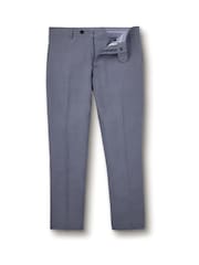 Charles Tyrwhitt Blue Slim Fit 100% Linen Trousers - Image 4 of 5