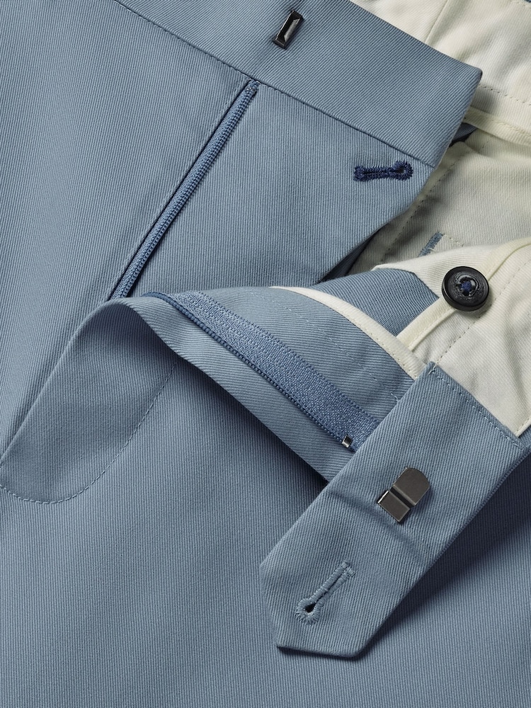Charles Tyrwhitt Blue Slim Fit Updated Smart Casual Chinos - Image 5 of 5