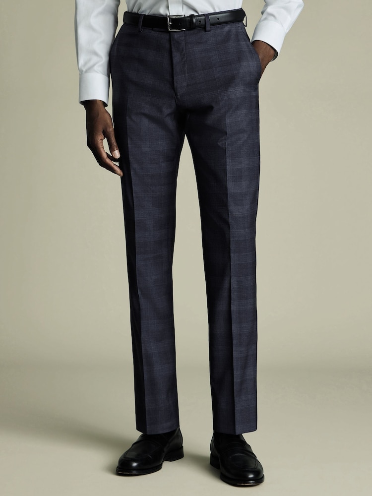 Узкие брюки в итальянскую клетку Charles Tyrwhitt - Изображение 1 из 5